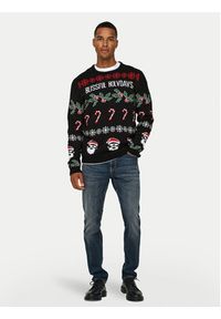 Only & Sons Sweter Xmas 22031171 Czarny Regular Fit. Kolor: czarny. Materiał: syntetyk