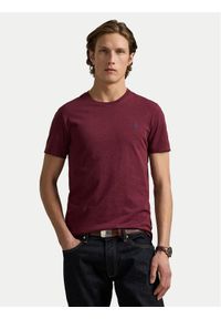 Polo Ralph Lauren T-Shirt 710671438283 Bordowy Custom Slim Fit. Typ kołnierza: polo. Kolor: czerwony. Materiał: bawełna
