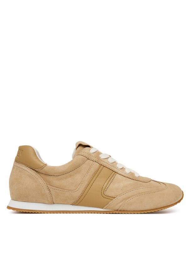 Lauren Ralph Lauren - LAUREN RALPH LAUREN Sneakersy Dani Lw 802P15837001 Beżowy. Kolor: beżowy. Materiał: zamsz, skóra