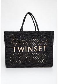 Twinset Milano - Torebka damska pleciona shopper TWINSET