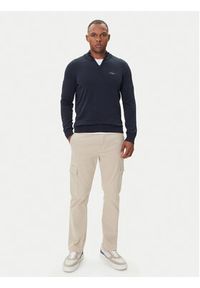 Aeronautica Militare Sweter 252MA1578UL00506 Granatowy Regular Fit. Kolor: niebieski. Materiał: bawełna #2