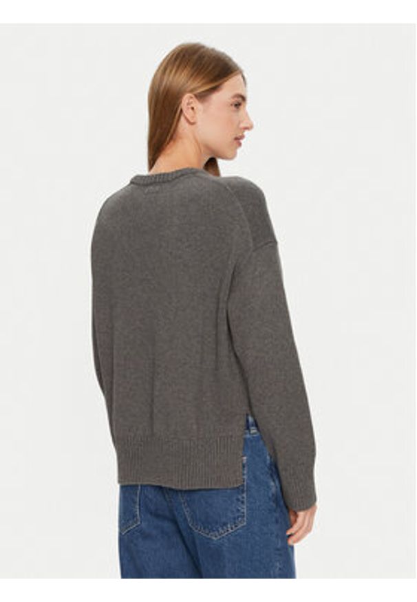 Guess Jeans Sweter W4BR12 Z3HM1 Szary Regular Fit. Kolor: szary. Materiał: bawełna