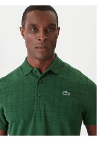 Lacoste Polo DH4777 Zielony Regular Fit. Typ kołnierza: polo. Kolor: zielony. Materiał: syntetyk