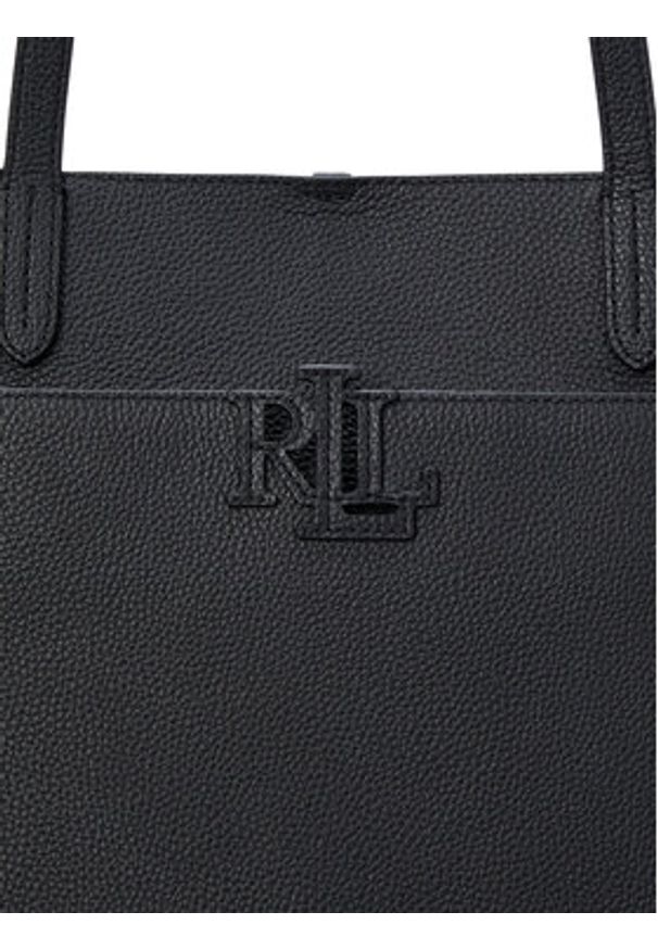 Lauren Ralph Lauren - LAUREN RALPH LAUREN Torebka 431960183002 Czarny. Kolor: czarny. Materiał: skórzane