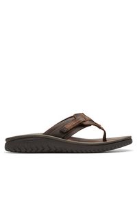 Clarks Japonki Wesley Sun 26176987 Brązowy. Kolor: brązowy. Materiał: skóra #5