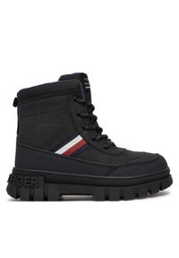 TOMMY HILFIGER - Trapery Tommy Hilfiger. Kolor: czarny