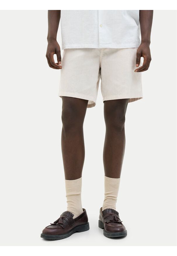 Jack & Jones Szorty materiałowe Stace Summer 12248627 Beżowy Regular Fit. Kolor: beżowy. Materiał: bawełna