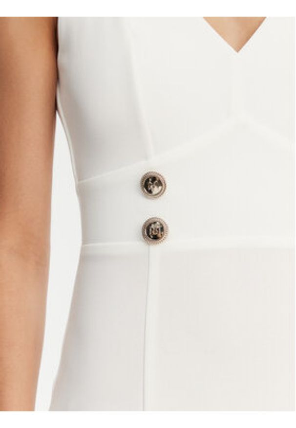 Rinascimento Sukienka koktajlowa CFC0019924002 Biały Regular Fit. Kolor: biały. Materiał: syntetyk. Styl: wizytowy