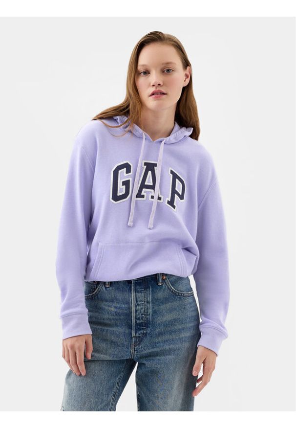 GAP - Gap Bluza 870537-03 Fioletowy Regular Fit. Kolor: fioletowy. Materiał: bawełna