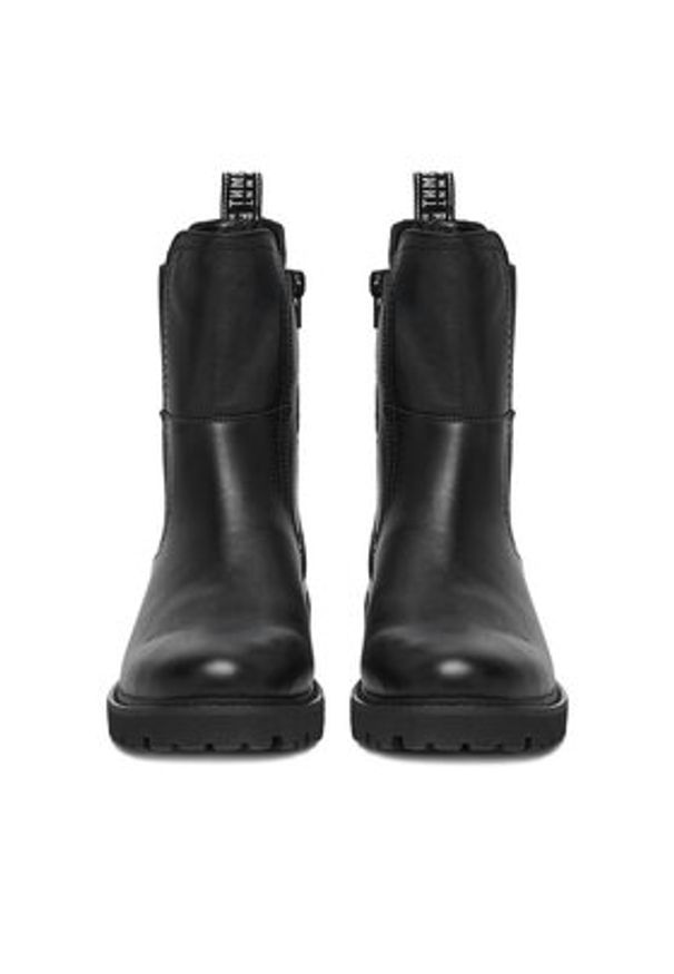 Remonte Sztyblety D8694-00 Czarny. Kolor: czarny. Materiał: skóra