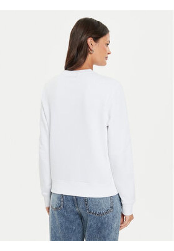 Guess Jeans Bluza W4YQ10 KC811 Biały Regular Fit. Kolor: biały. Materiał: bawełna