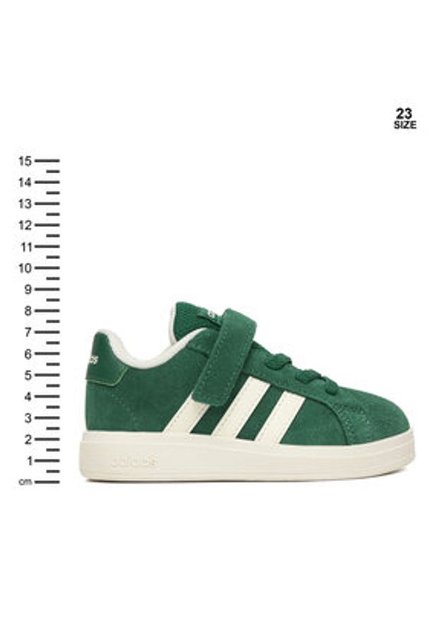 Adidas - adidas Sneakersy Grand Court 2.0 JR0776 Zielony. Kolor: zielony. Materiał: skóra, zamsz