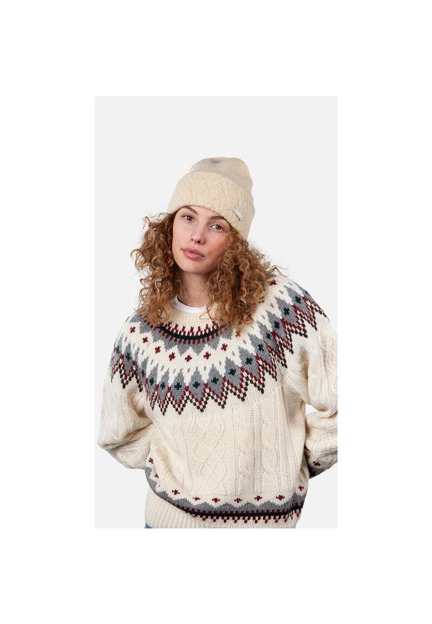 Kapelusz damski Barts Sunnybird. Kolor: beżowy. Materiał: wełna