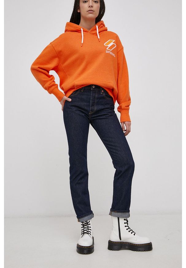 Levi's® - Levi's - Jeansy bawełniane 501. Okazja: na spotkanie biznesowe. Kolor: niebieski. Styl: biznesowy