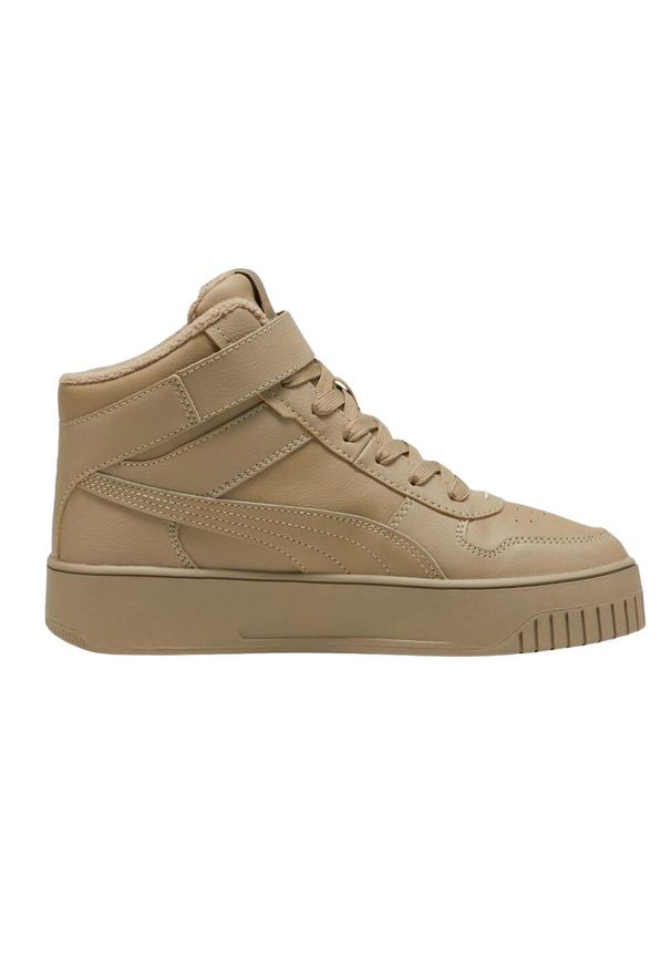 Puma - Kobiety/Panie Carina Street Mid Cut Trainers. Kolor: beżowy. Sport: turystyka piesza