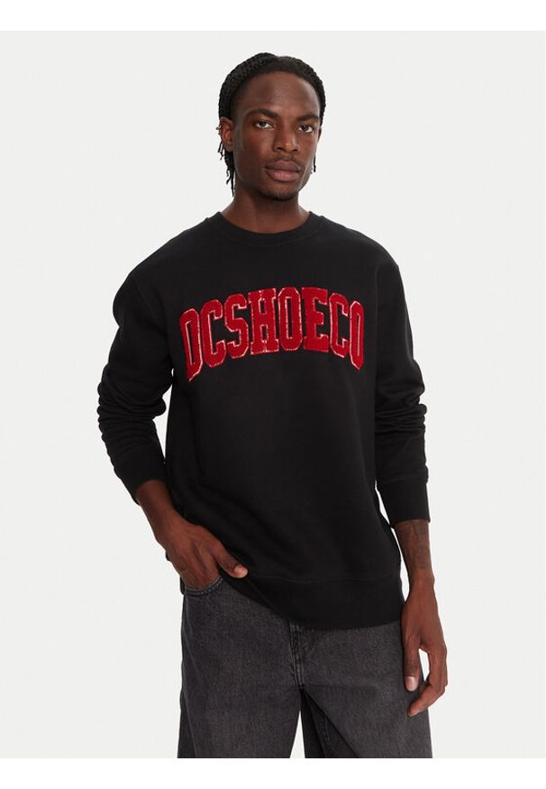 DC Bluza Varsity EDYFT03547 Czarny Regular Fit. Kolor: czarny. Materiał: bawełna