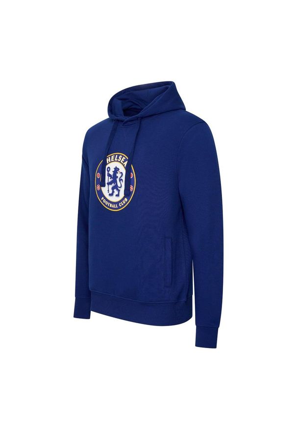 CHELSEA - Chelsea bluza z kapturem dla dorośli. Typ kołnierza: kaptur. Kolor: niebieski. Sport: piłka nożna