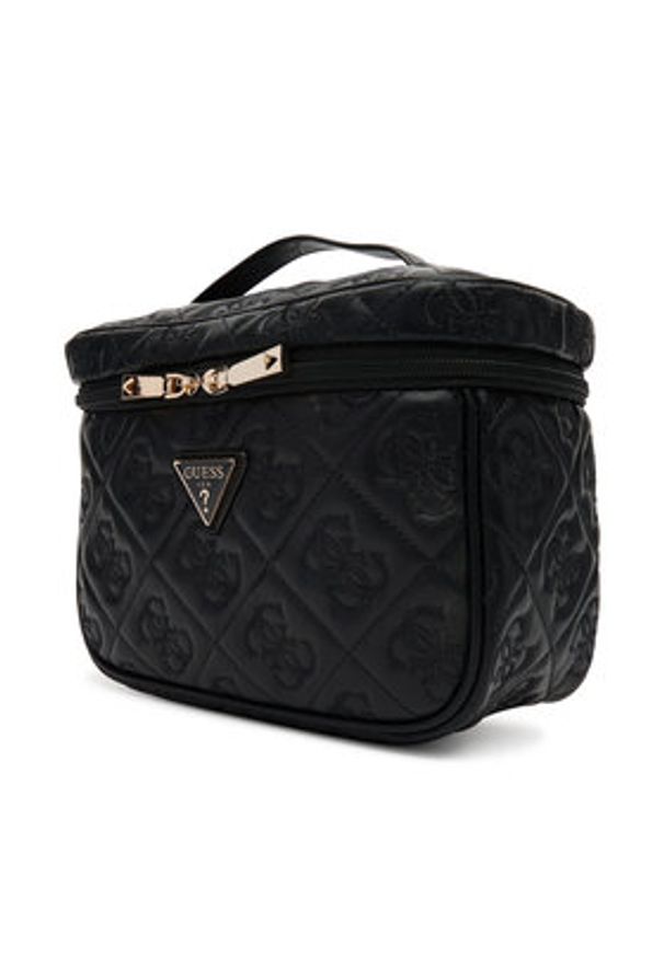 Guess Kosmetyczka TWQL96 58039 Czarny. Kolor: czarny. Materiał: skóra