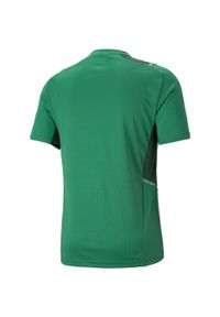 Podkoszulek Puma Teamcup Training Jersey, Mężczyźni. Kolor: zielony. Materiał: jersey. Sport: piłka nożna