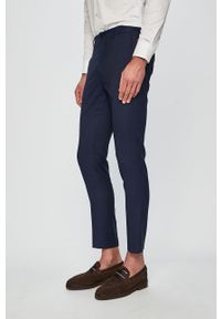 Premium by Jack&Jones - Spodnie. Kolor: niebieski. Materiał: wełna, materiał, elastan, tkanina, poliester. Wzór: gładki #1