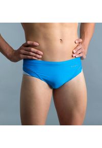 NABAIJI - Slipki pływackie 900 YOKE męskie. Kolor: wielokolorowy, niebieski, biały. Materiał: poliamid, poliester, materiał #2