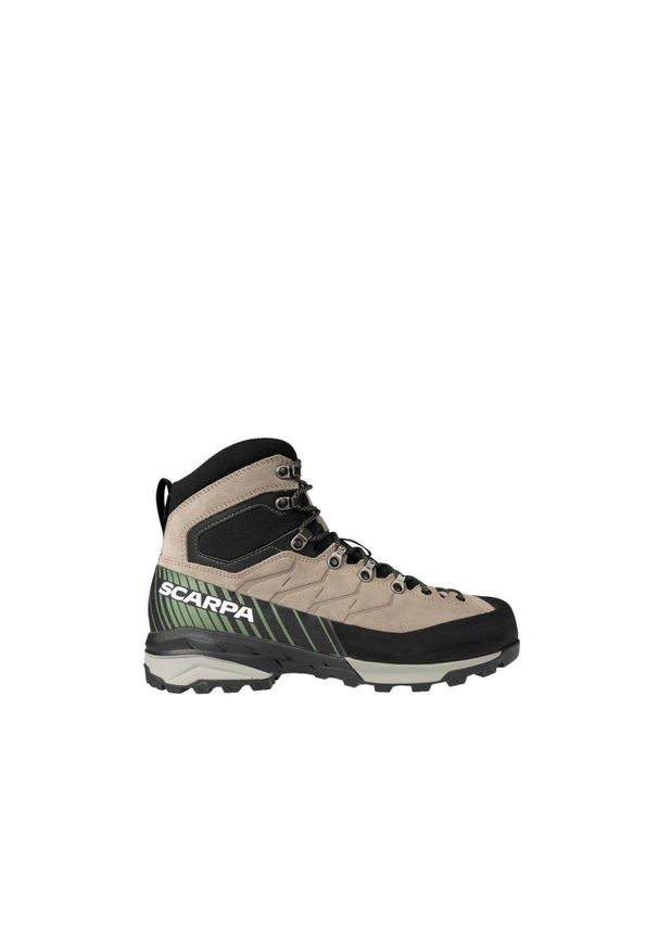 Scarpa - Buty trekkingowe męskie Mescalito Trk GTX. Kolor: wielokolorowy, beżowy, czarny. Materiał: skóra. Technologia: Gore-Tex