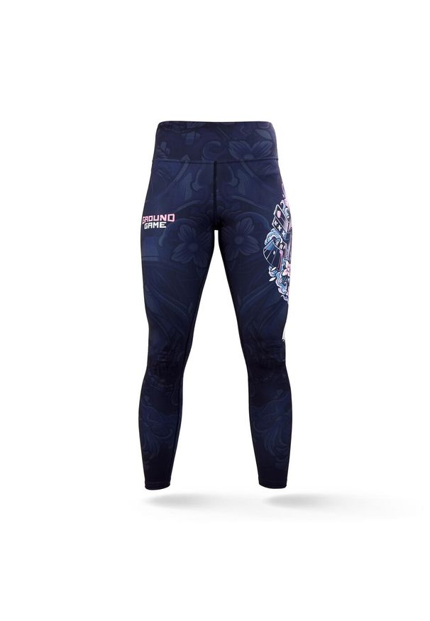 GROUND GAME - Legginsy sportowe damskie Ground Game Asami. Kolor: wielokolorowy, czarny. Materiał: poliester, elastan
