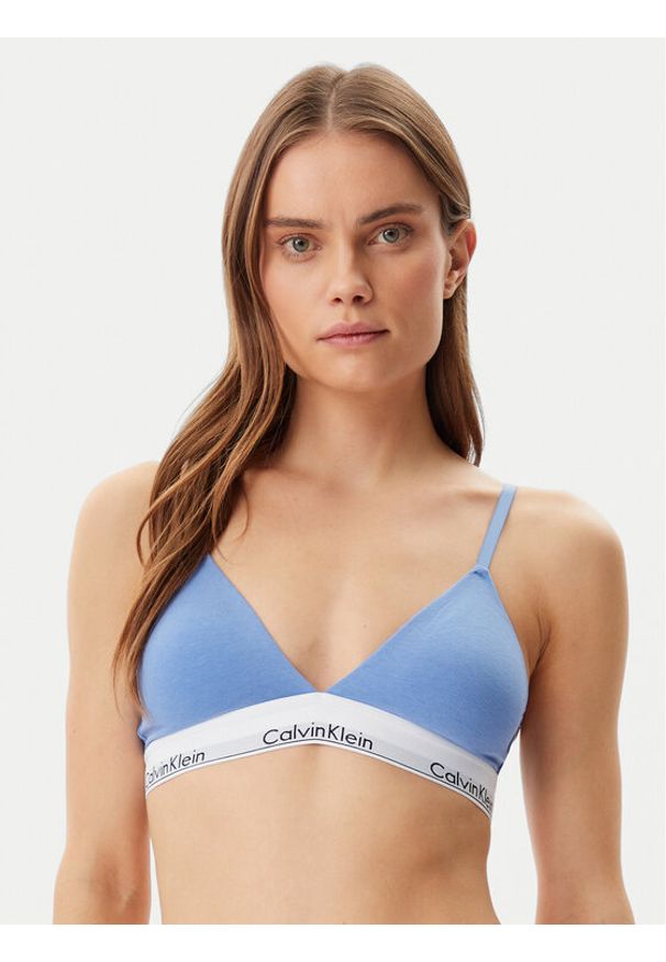 Calvin Klein Underwear Biustonosz braletka 000QF5650E Niebieski. Kolor: niebieski