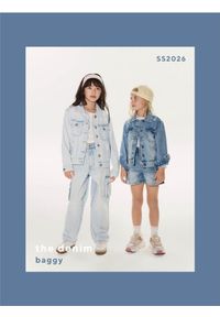 Reserved - Jeansy baggy z kieszeniami cargo - niebieski. Kolor: niebieski #1