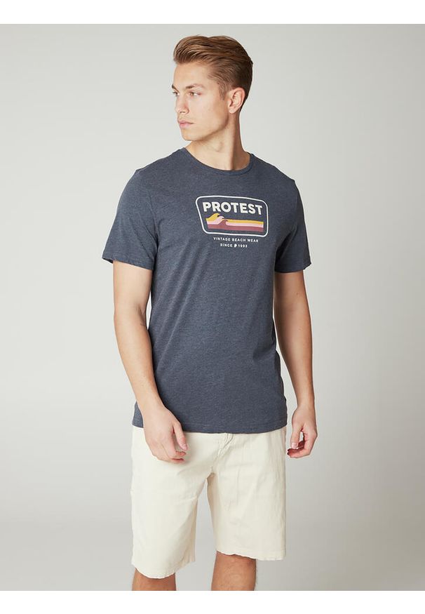 Koszulka męska Protest PRTCAARLO t-shirt. Kolor: niebieski