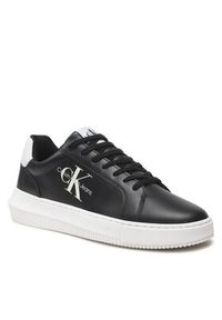 Calvin Klein Jeans Sneakersy Chunky Cupsole Monologo YM0YM00681 Czarny. Kolor: czarny. Materiał: skóra #3