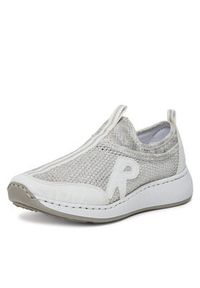 Rieker Sneakersy N5554-81 Biały. Kolor: biały. Materiał: materiał #6