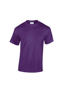 GILDAN - Ciężka Bawełniana Koszulka Unisex Dla Dorosłych. Kolor: fioletowy. Materiał: bawełna. Sport: turystyka piesza #1