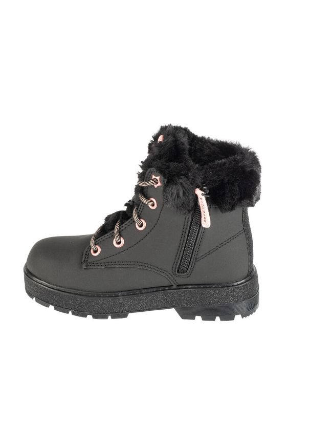 skechers - Buty do chodzenia dla dzieci Skechers Street Glitz. Kolor: wielokolorowy, czarny. Materiał: materiał, syntetyk. Szerokość cholewki: normalna. Sport: turystyka piesza