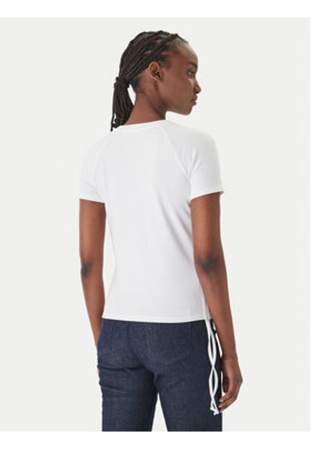 Patrizia Pepe T-Shirt 2M4549/J416-W103 Biały Reglan Fit. Kolor: biały