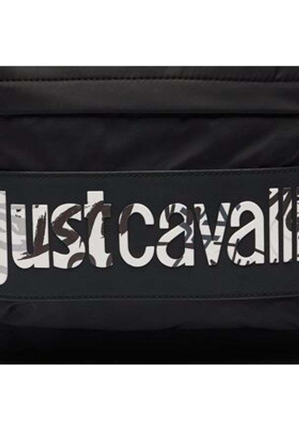 Just Cavalli Plecak 74QB4B30 Czarny. Kolor: czarny. Materiał: materiał
