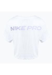 Koszulka treningowa damska Nike Dri-Fit Pro. Kolor: biały. Technologia: Dri-Fit (Nike)