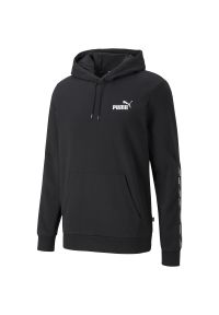 Bluza dresowa męska Puma POWER TAPE. Typ kołnierza: kaptur. Kolor: czarny. Materiał: dresówka. Sport: fitness #1