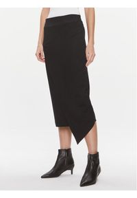 Calvin Klein Spódnica ołówkowa Stretch Jersey Midi Skirt K20K206808 Czarny Slim Fit. Kolor: czarny. Materiał: syntetyk #1