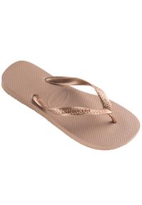 Klapki Havaianas Model 4137428 Kolor Brąz. Okazja: na plażę. Kolor: żółty. Materiał: guma. Styl: sportowy