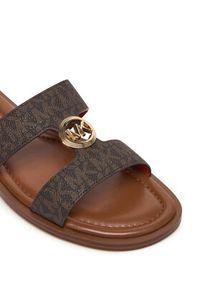 MICHAEL Michael Kors Klapki Ering Flat 40S6ERFS2B Brązowy. Kolor: brązowy. Materiał: skóra #4