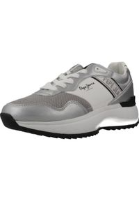 Pepe Jeans - Kapcie PEPE JEANS KIMI MESH W Srebrny. Kolor: szary. Materiał: mesh. Styl: sportowy