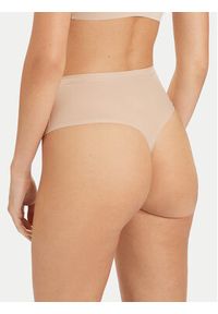 Chantelle Biustonosz top Soft Stretch C16A10 Beżowy. Kolor: beżowy. Materiał: syntetyk