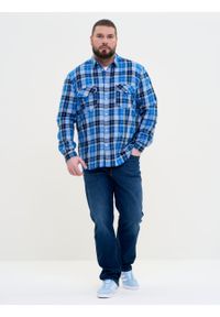 Big-Star - Koszula męska z linii Authentic w kratę niebieska Kilarsi 402. Typ kołnierza: kołnierzyk klasyczny. Kolor: niebieski. Materiał: jeans, materiał, bawełna. Długość rękawa: długi rękaw. Długość: długie. Sezon: lato. Styl: klasyczny #3