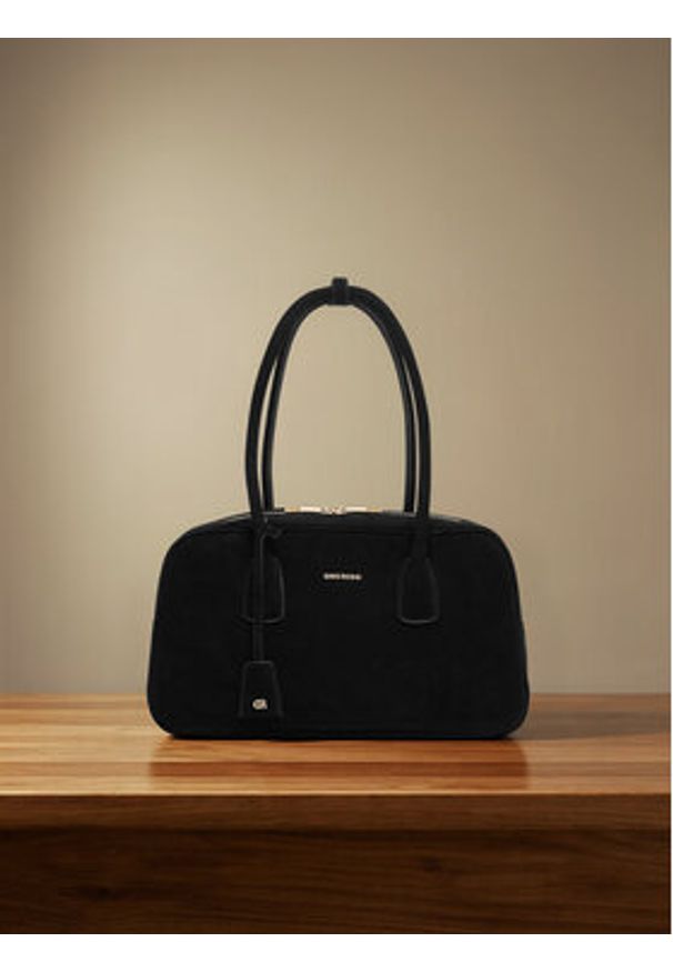 Gino Rossi Torebka EO-LAILA-513-112-1 Czarny. Kolor: czarny. Materiał: skórzane, zamszowe