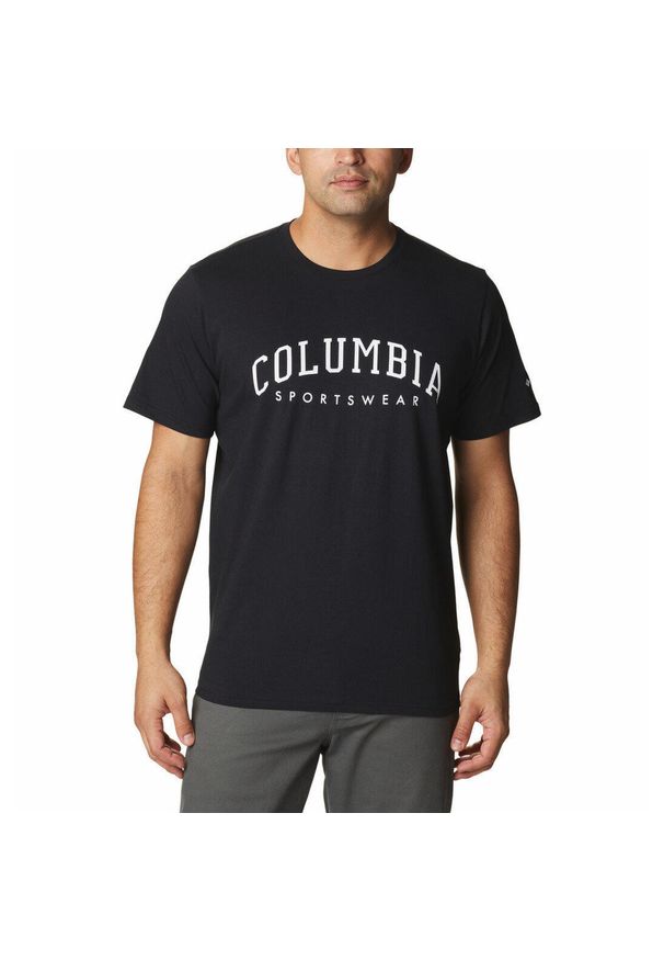 columbia - Koszulka Męska Columbia Rockaway River Graphic SS T-Shirt. Kolor: czarny