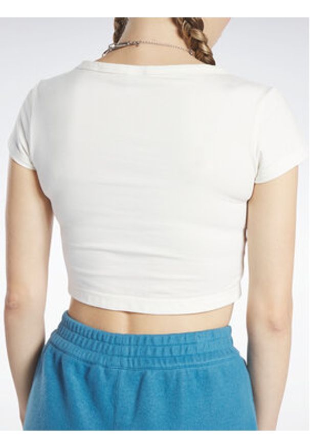 Reebok T-Shirt Reebok Classics Cropped Jersey T-Shirt HS0362 Biały. Kolor: biały. Materiał: bawełna