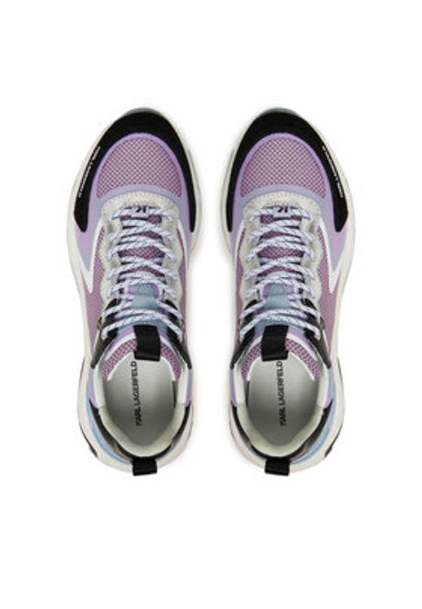 Karl Lagerfeld - KARL LAGERFELD Sneakersy Blaze KL62415 Fioletowy. Kolor: fioletowy. Materiał: materiał