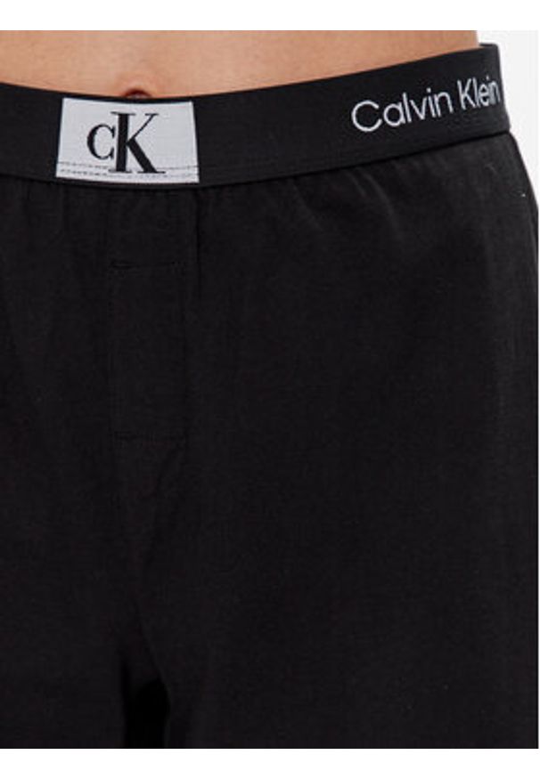 Calvin Klein Underwear Szorty piżamowe 000QS6947E Czarny Regular Fit. Kolor: czarny. Materiał: bawełna