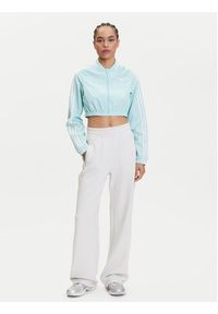 Adidas - adidas Bluza adicolor Teamgeist JD0267 Turkusowy Slim Fit. Kolor: turkusowy. Materiał: syntetyk #4